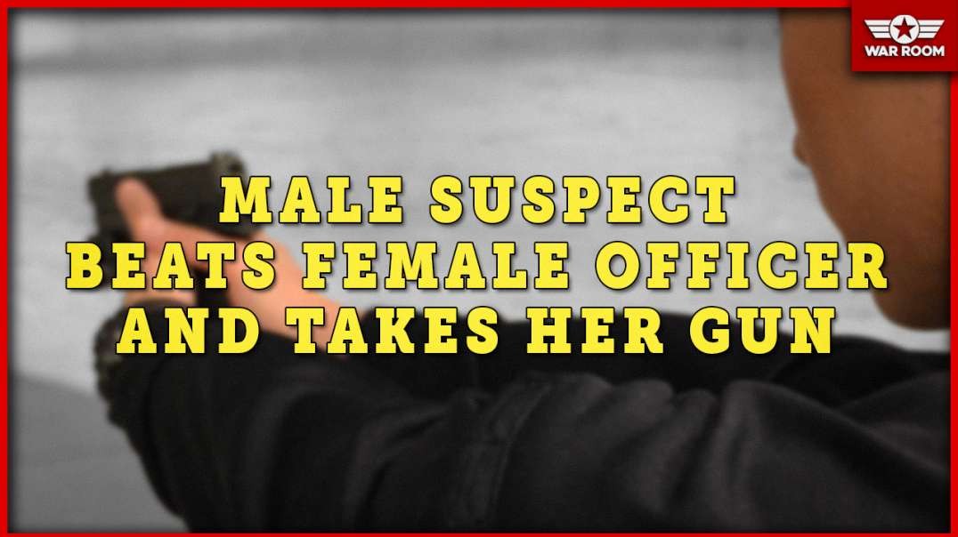 Male Suspect Beats Female Officer And Take Her Gun