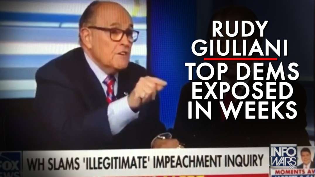 Giuliani Publicly Announces Top Dems To Be Exposed Within Weeks