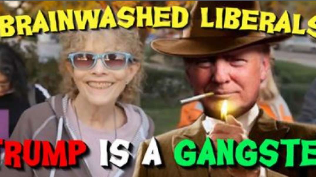 Brainwashed Liberals Believe Trump is a Gangster!