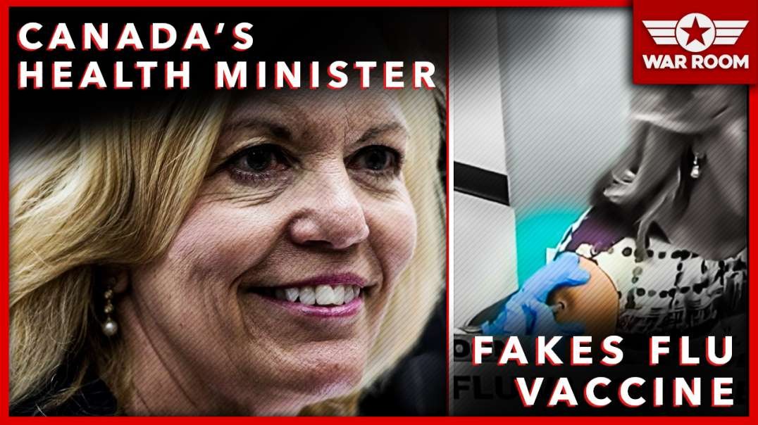 Canadian Minister Of Health Fakes Taking A Flu Vaccine While Trying To Sell You A Flu Shot