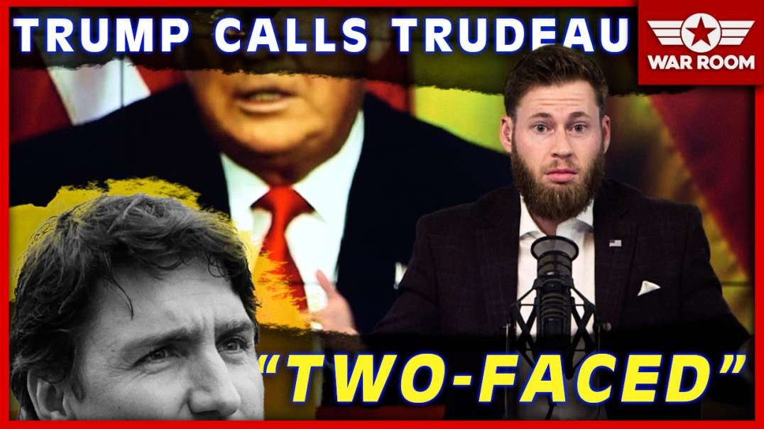 President Trump Calls Justin Trudeau “Two Faced” After Hot Mic Video Goes Viral