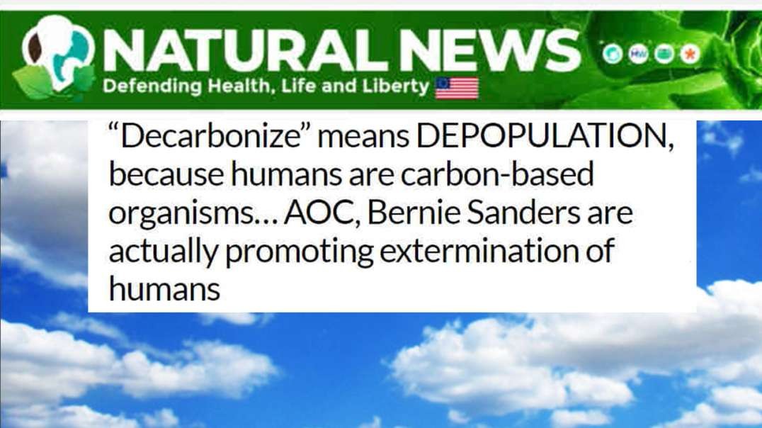 'Decarbonized' Means Depopulation