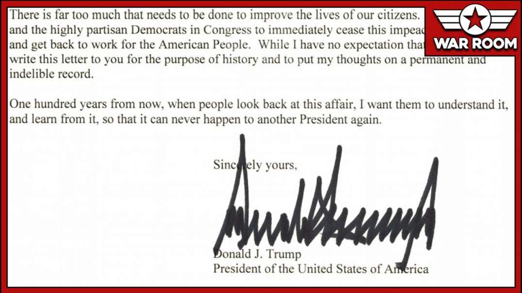 Full President Trump Letter To Pelosi With Narration