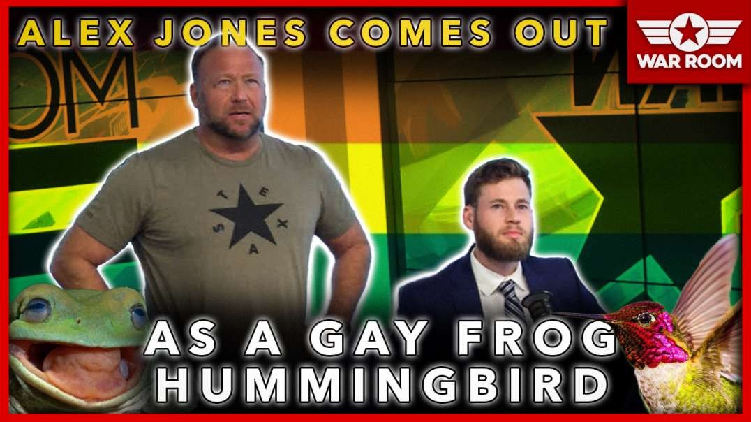 Alex Jones Comes Out As A Gay Frog Hummingbird!