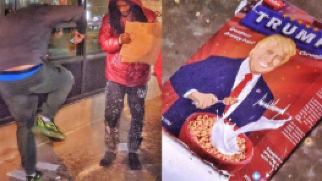 Dem vs Trump Cereal Box