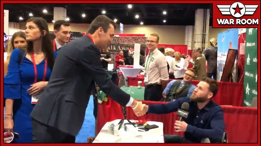 Owen Shroyer Of Infowars Meets Charlie Kirk Of Turning Point USA