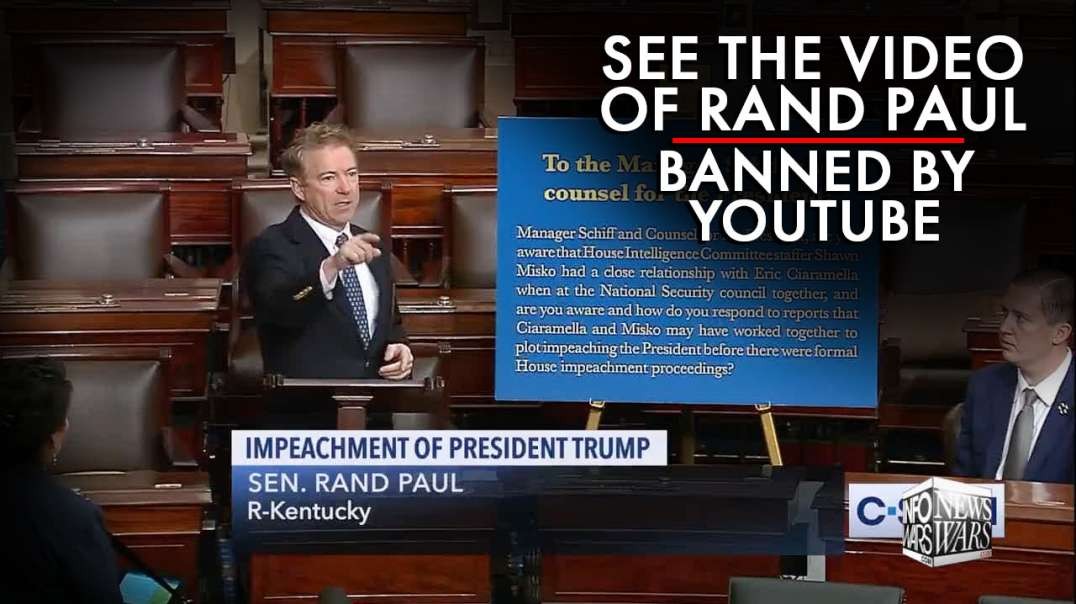 See The Video Of Rand Paul In The Senate That YouTube Banned