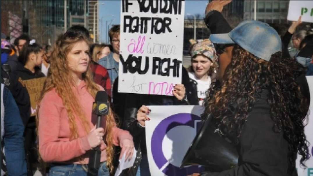 Kaitlin Bennett Crashes International Women's Day March