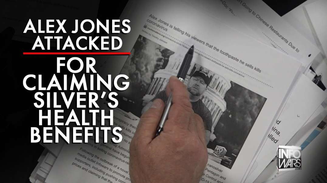 Alex Jones Attacked For Claiming Silver's Health Benefits