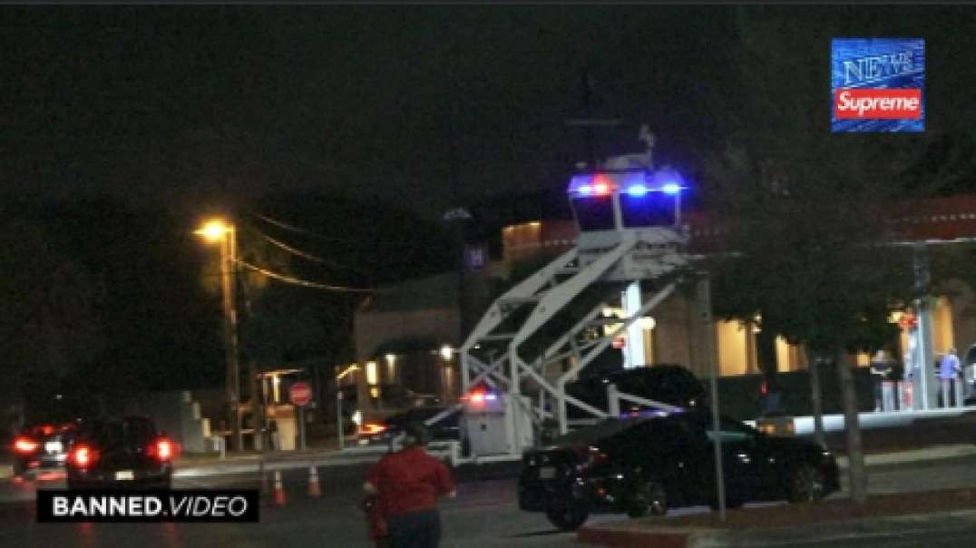 Police Command Tower Deployed At South Texas HEB