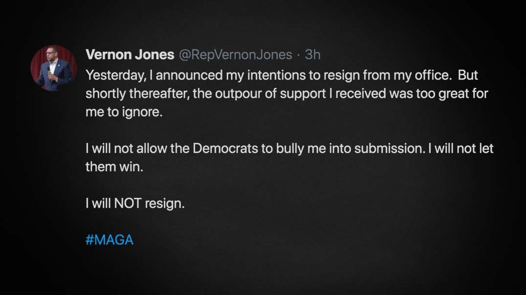 Democrat Congressman Vernon Jones Goes Full MAGA