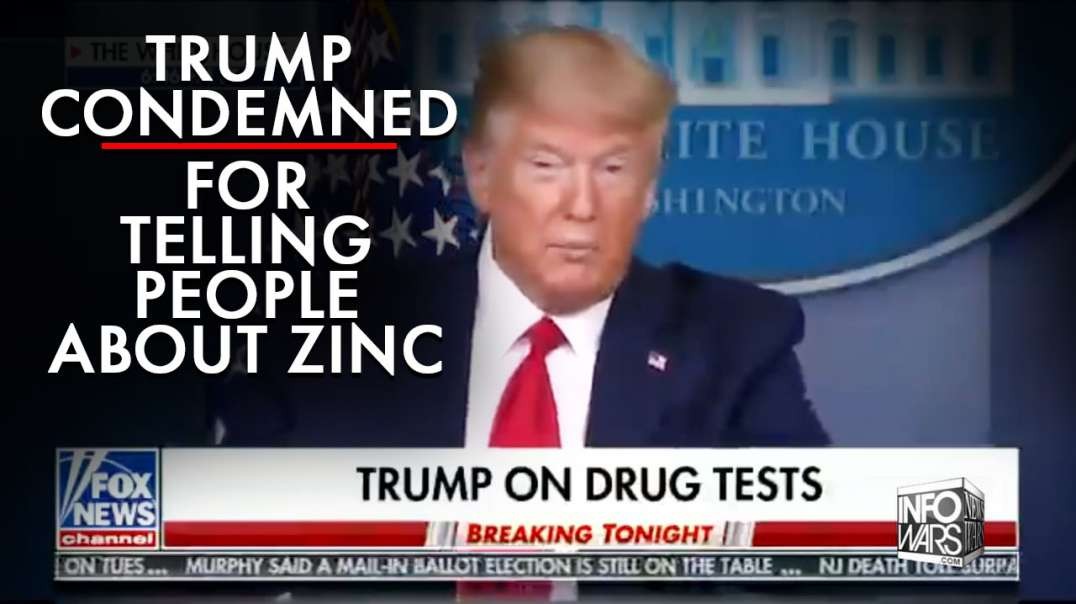 President Trump Condemned by Left for Telling People About Zinc