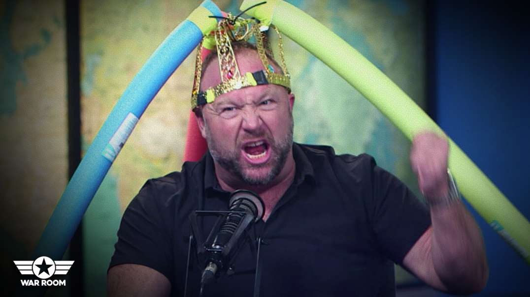 Alex Jones Puts On Corona Crown And Scolds Shroyer For Not Social Distancing!