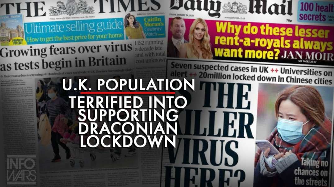 U.K. Population Has Been Terrified Into Supporting Draconian Lockdown