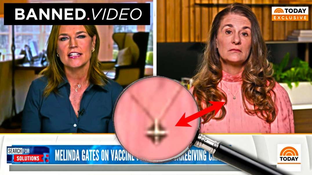 Melinda Gates Shows Satanic Symbol To The World