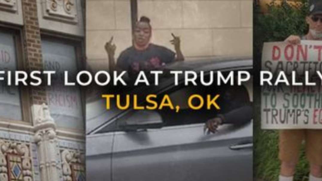 First Look: Hundreds Gather Ahead Of Tulsa Trump Rally