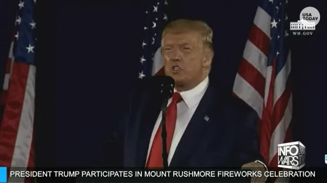 Mainstream News Ignores President Trumps Mt. Rushmore Speech