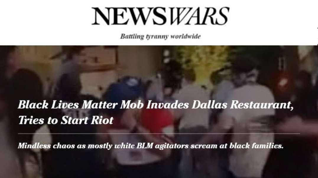 Nazi Collaborator Funded BLM Physically Attacks Innocent People at Restaurant