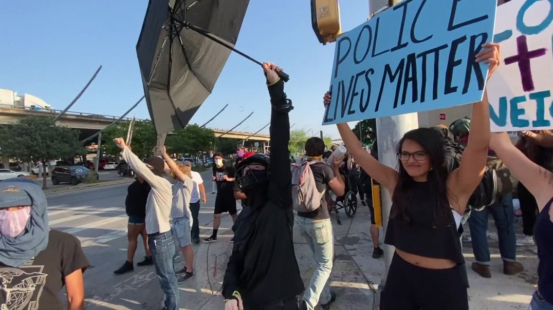 ANTIFA Attempts To Silence Pro-Police Protest