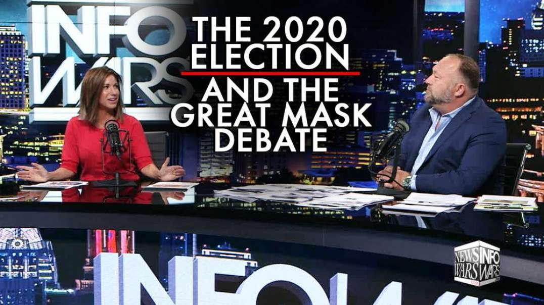 Deanna Lorraine Joins Alex Jones to Talk 2020 Election and the Great Mask Debate