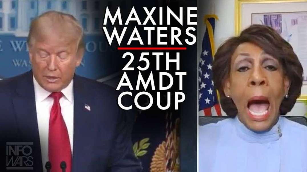 Video: Maxine Waters Announces 25th Amdt Coup Against Trump