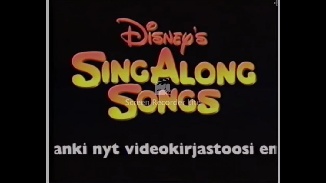 Disneys Sing Along Songs Pinocchio (1994) VHSRIPPEN (Finska) Trailer