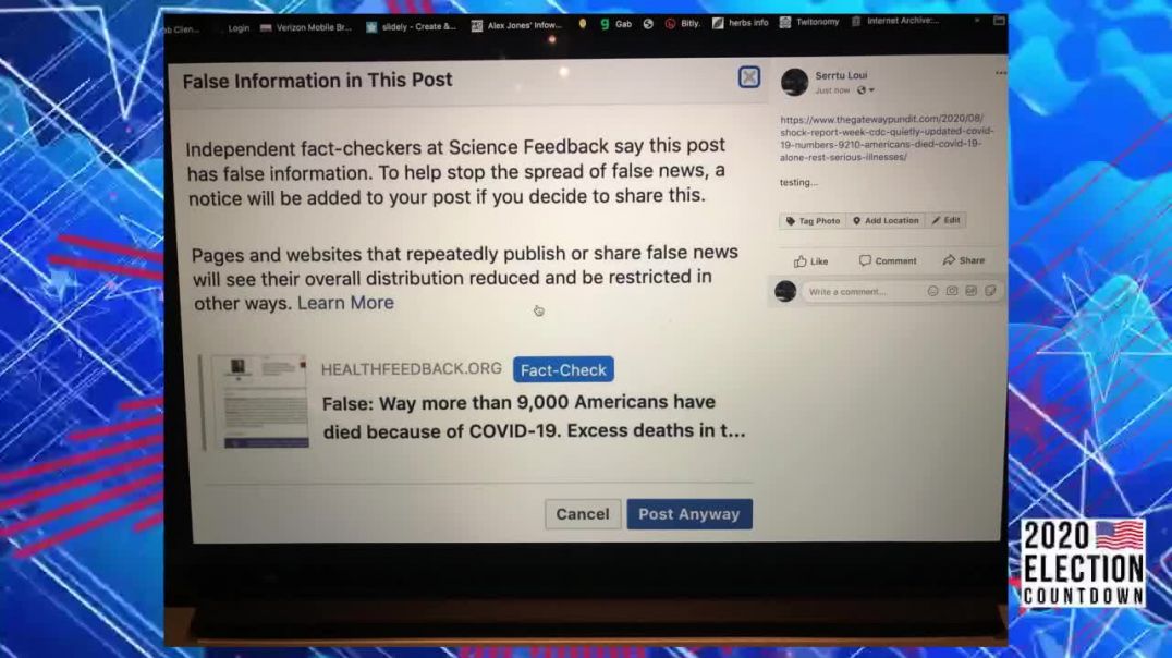 Facebook Censors CDC Data Showing Low COVID-19 Death Rate