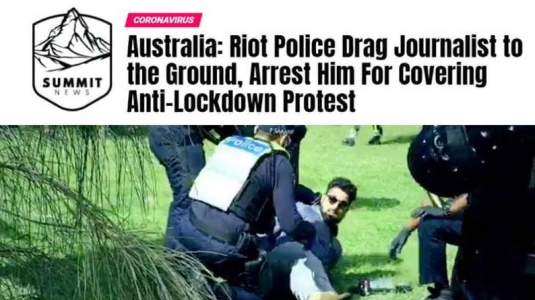 Riot Police Arrest Journalist During Anti Lockdown Protest