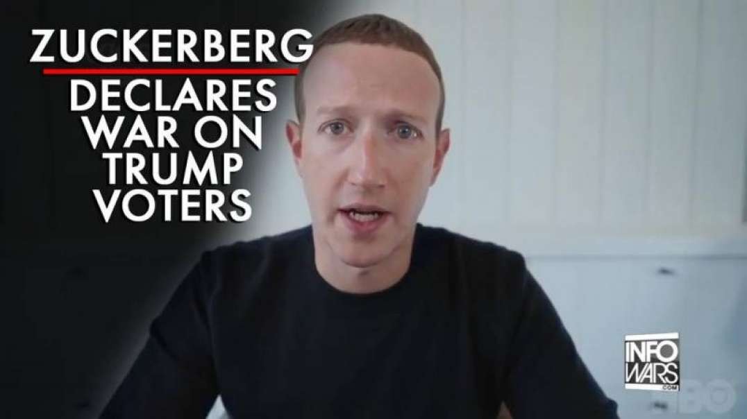 Video: Mark Zuckerberg Declares War Against Trump Voters