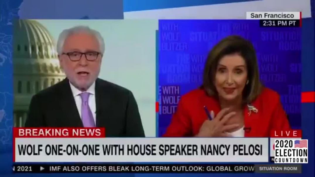 Nasty Pelosi LOSES IT on Wolfe Blitzer