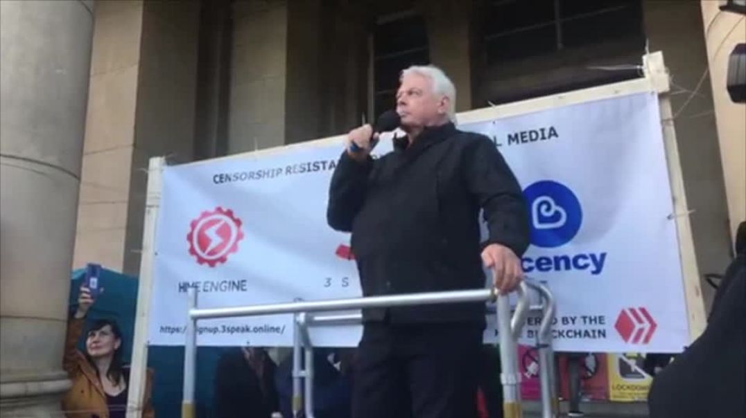 David Icke speech to anti-lockdown freedom rally in Birmingham