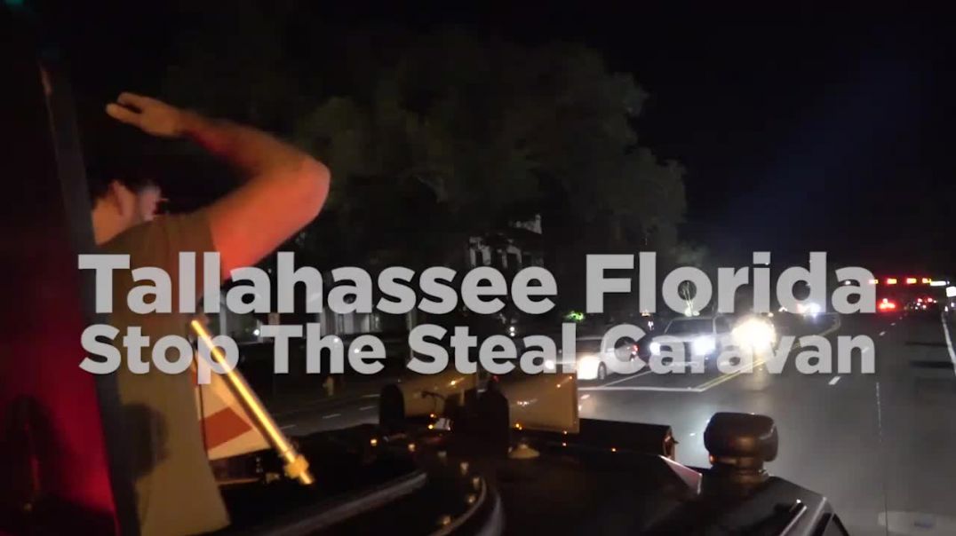Patriots Denounce Election Theft In Tallahassee Florida During Huge Stop The Steal Caravan
