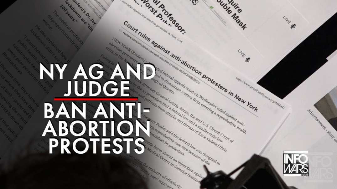 New York AG and Judge Ban Anti Abortion Protests