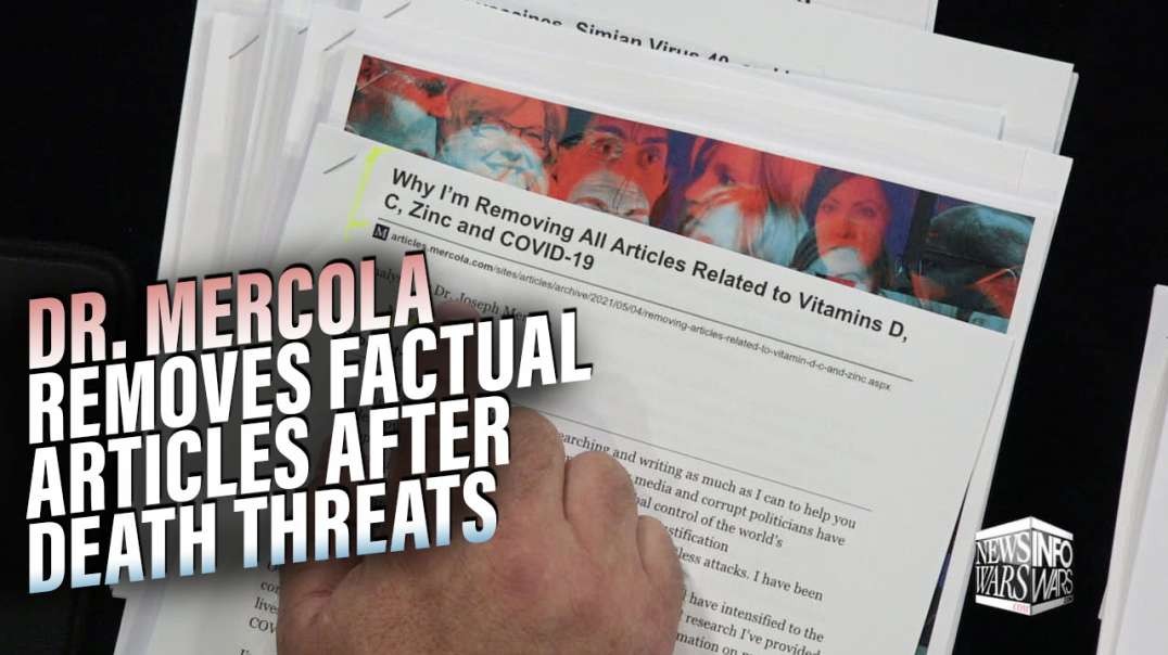 ⁣Dr. Mercola Pulls Factual Articles After Receiving Death Threats for Challenging Medical Tyranny