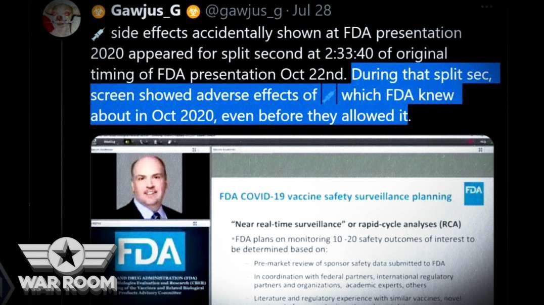 BOMBSHELL: FDA Leaked Documents Show Agency Knew Vaccine Was Deadly