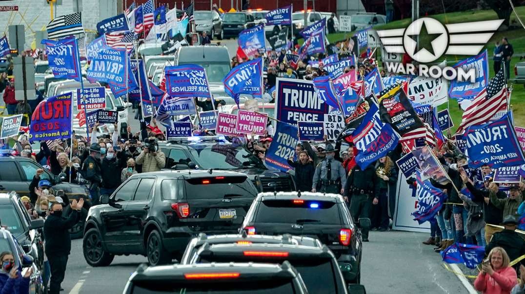 Biden Motorcade Surrounded By Trump Supporters In Pennsylvania