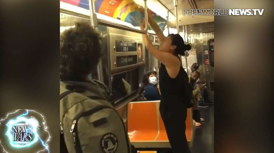 Viral Video: Woman Rips Down Sex Propaganda On Subway Train