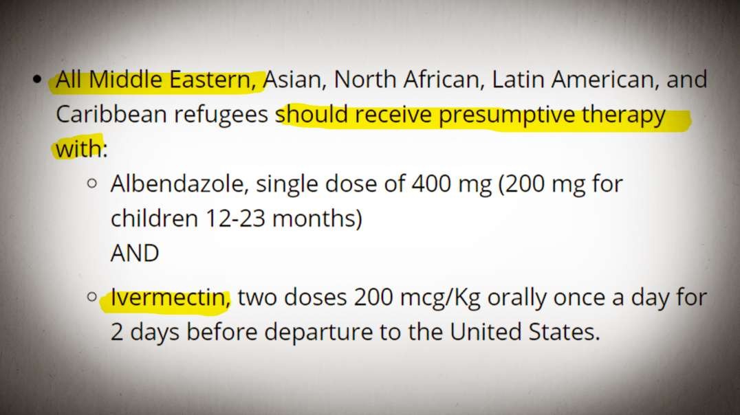 CDC Suggests Ivermectin For Afghan Refugees But Not For Americans