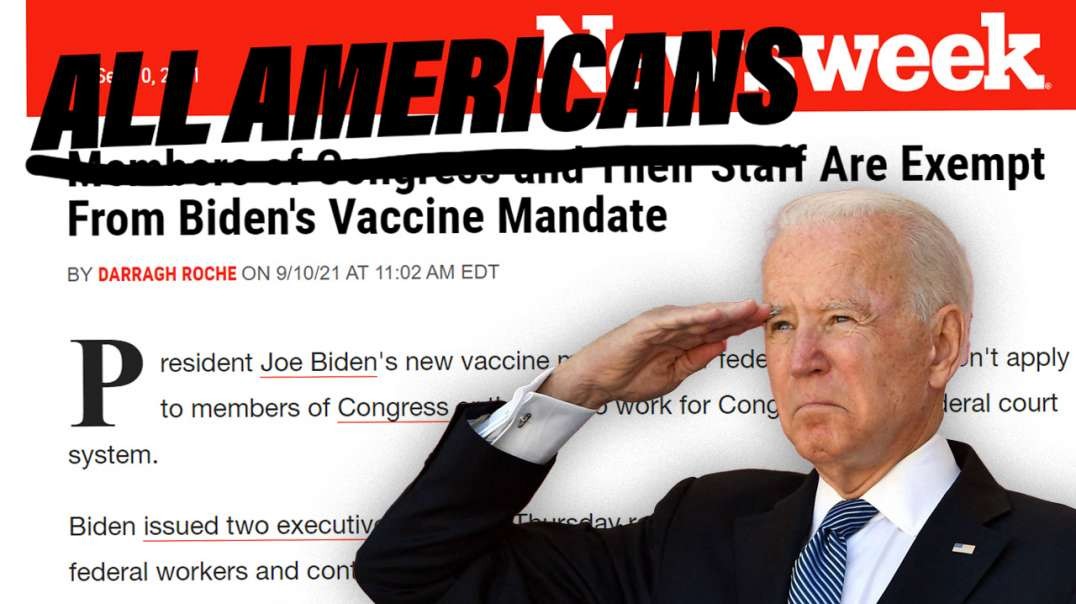 Congress Exempts Themselves From Biden Vaccine Mandate
