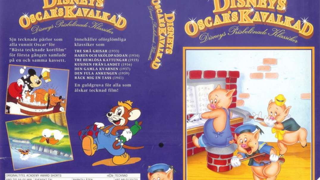 ⁣Tecknat Barn Svenska:Disneys oscarskavalkad (1994) VHSRIPPEN (Svenska) Hela Filmen (4K)
