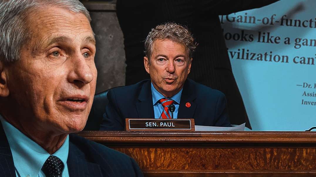 Rand Paul Destroys Anthony Fauci On Covering Up His Gain-Of-Function Research