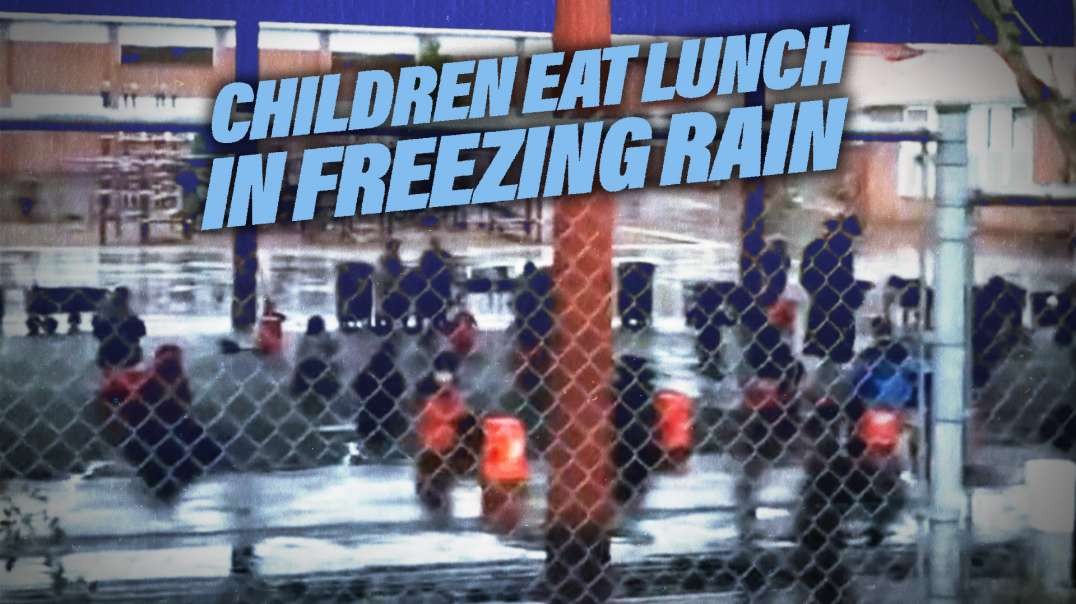 School Makes Children Eat Lunch in Freezing Rain Because of COVID