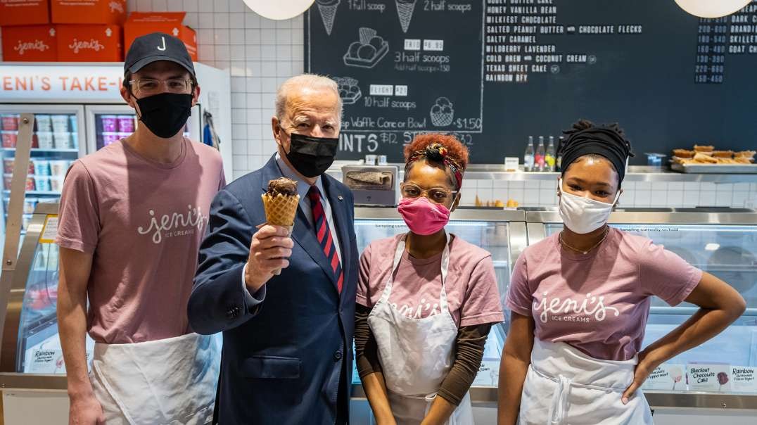 Biden Attempts To Distract From All His Disasters With An Ice Cream Photo Op