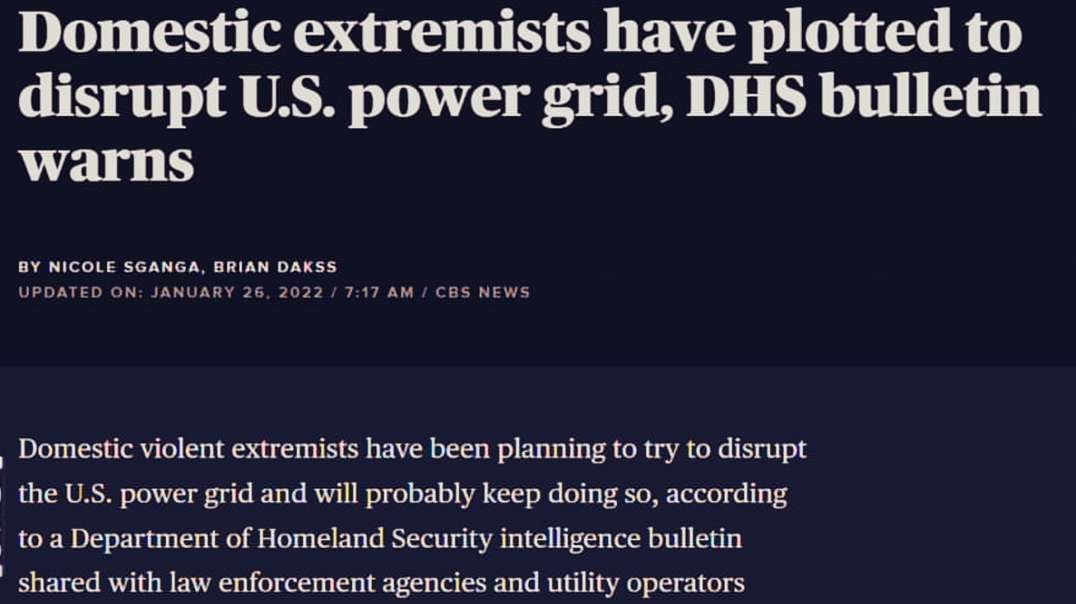 DHS Claims Without Evidence Right Wingers Will Attack Power Grid