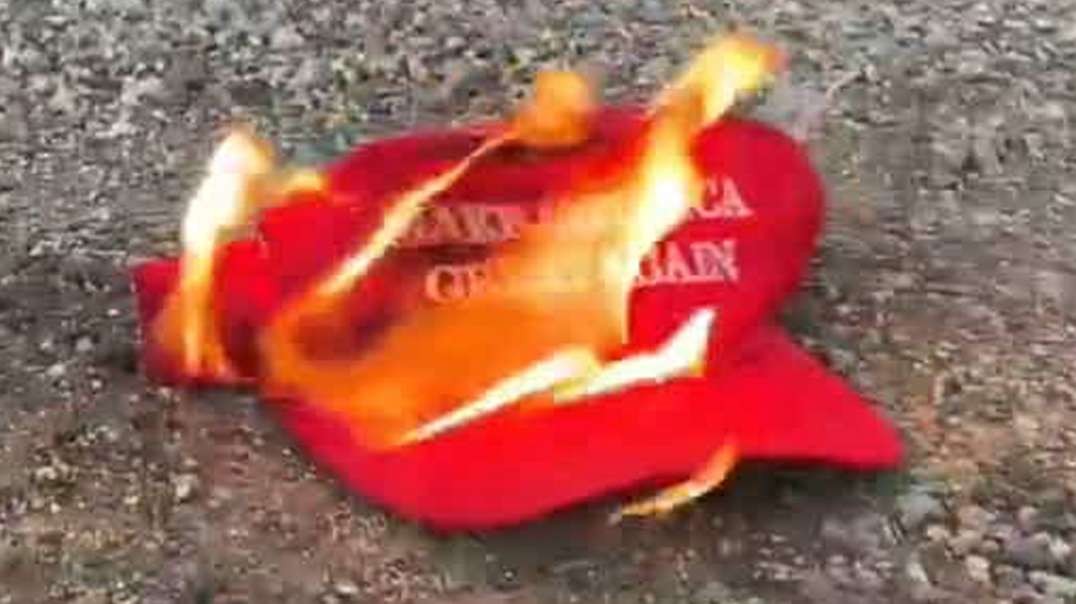 Trump Supporters Burning MAGA Hats Feeling Betrayed By The Former President