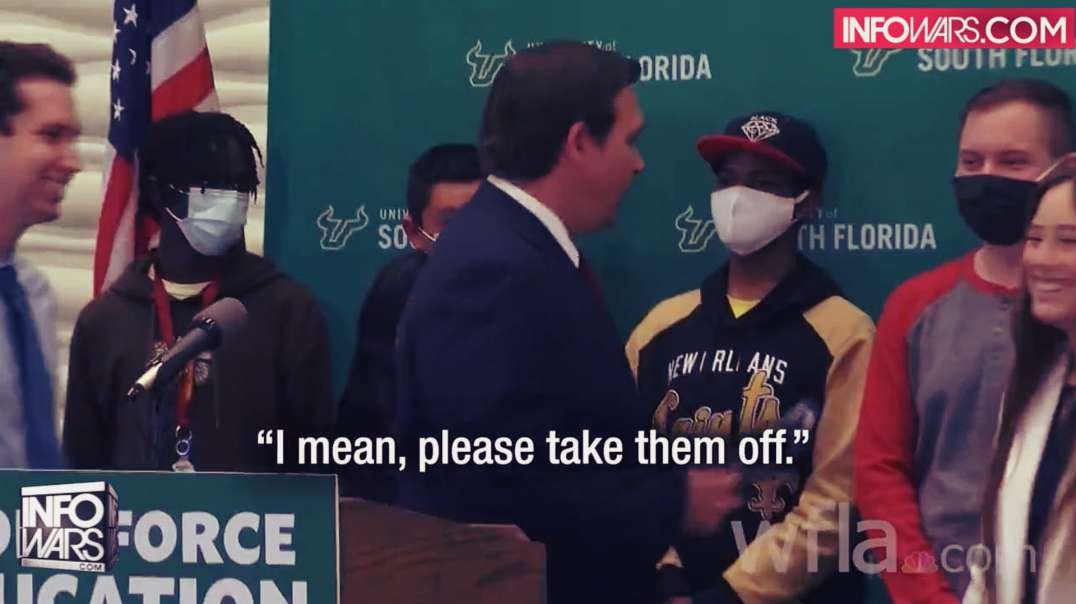 Ron DeSantis Tells Students To Take The Worthless Masks Off And End The Covid Theatre