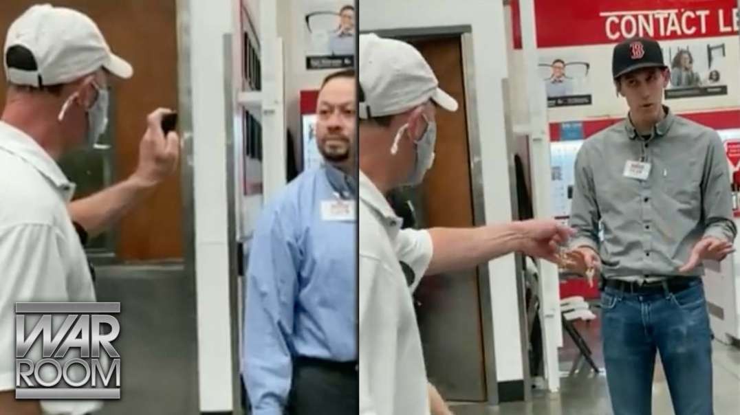 Psychotic Liberal Freaks Out When No One Is Wearing A Mask At Grocery Store