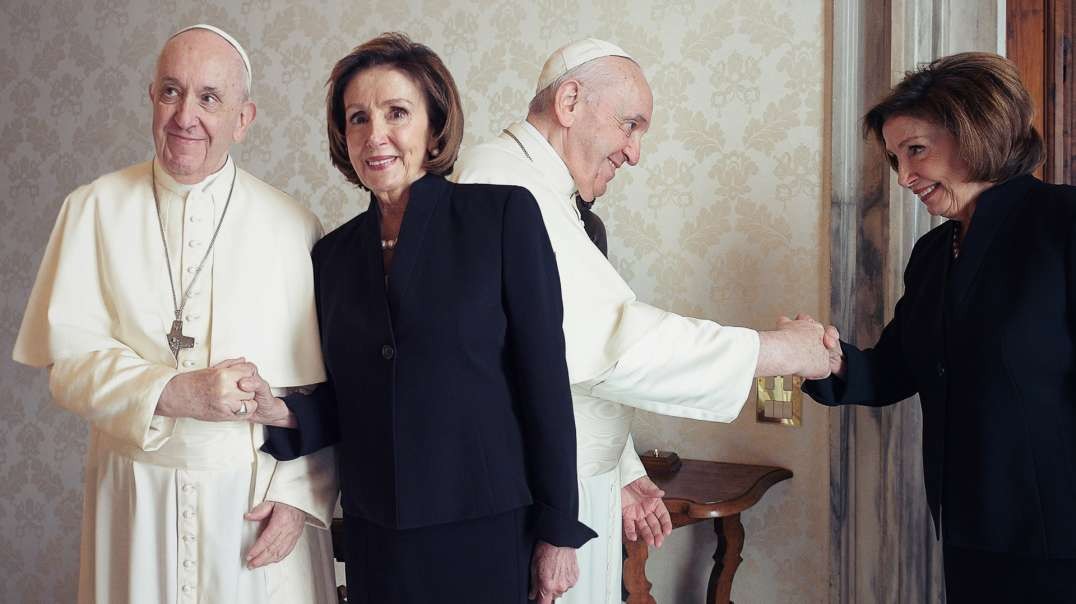 Nancy Pelosi Does Secret Society Handshake With the Pope