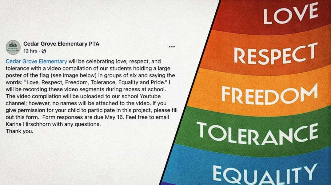 Elementary School Promotes Kids To Pledge Allegiance To Gay Pride Flag