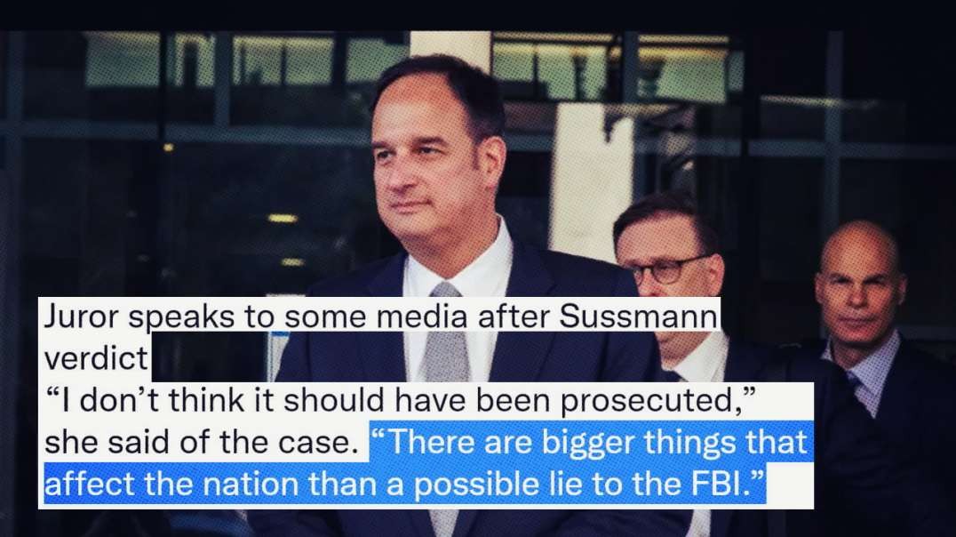 Democrats Admit Sussmann Was Guilty But Didn’t Feel He Should Be Punished